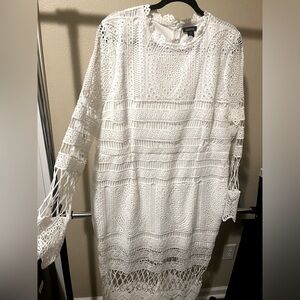 White crochet dress - size 18 / 2XL